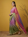 wedding wear unique designer saree with stylish border