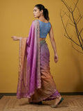 wedding wear designer saree with stylish border and ethnic appeal