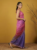 wedding wear designer saree with modern border and ethnic appeal
