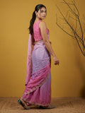 luxury fendy satin saree with handcrafted gotapatti work and dual tones