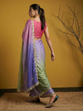 premium satin saree with handcrafted gotapatti work and distinctive look