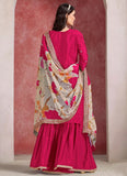 Designer Rani Chinon Silk Salwar Suit for Wedding