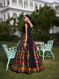 Festive Banarasi silk wedding lehenga