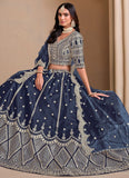 Blue Lehenga for Bride’s Sister Ceremony Look