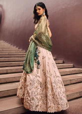 Charming Green Lightweight Bridesmaid Lehenga Choli Online