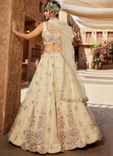 Ethnic Festive Lehenga in Tissue Fabric for Diwali & Karwa Chauth