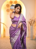 Sunita in our Banarasi Satin Silk Zari Woven Saree