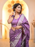 Sunita in our Banarasi Satin Silk Zari Woven Saree