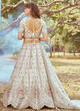 Elegant bridal lehenga cream color