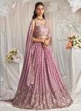 Indian lavender lehenga with sequins