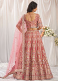 Rosegold Tissue Reception Lehenga for Women