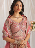 Tissue Lehenga with Net Dupatta and Sequins
