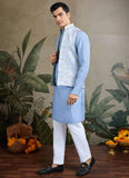 Men’s Wedding Wear Kurta with Mirror Jacket