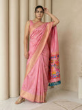 sparrow pallu silk saree