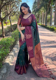 soft silk floral zari woven saree