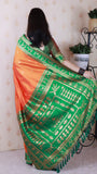 Orange Soft Silk Zari Woven Warli Art Traditional Saree