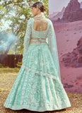 Seagreen bridal lehenga for Indian wedding