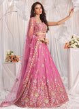 pink Designer Bridesmaid Lehenga