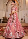 Designer Pink Lehenga Choli for Indian Wedding Wear