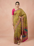pure viscose silk saree with meenakari zari weaving and rich pallu