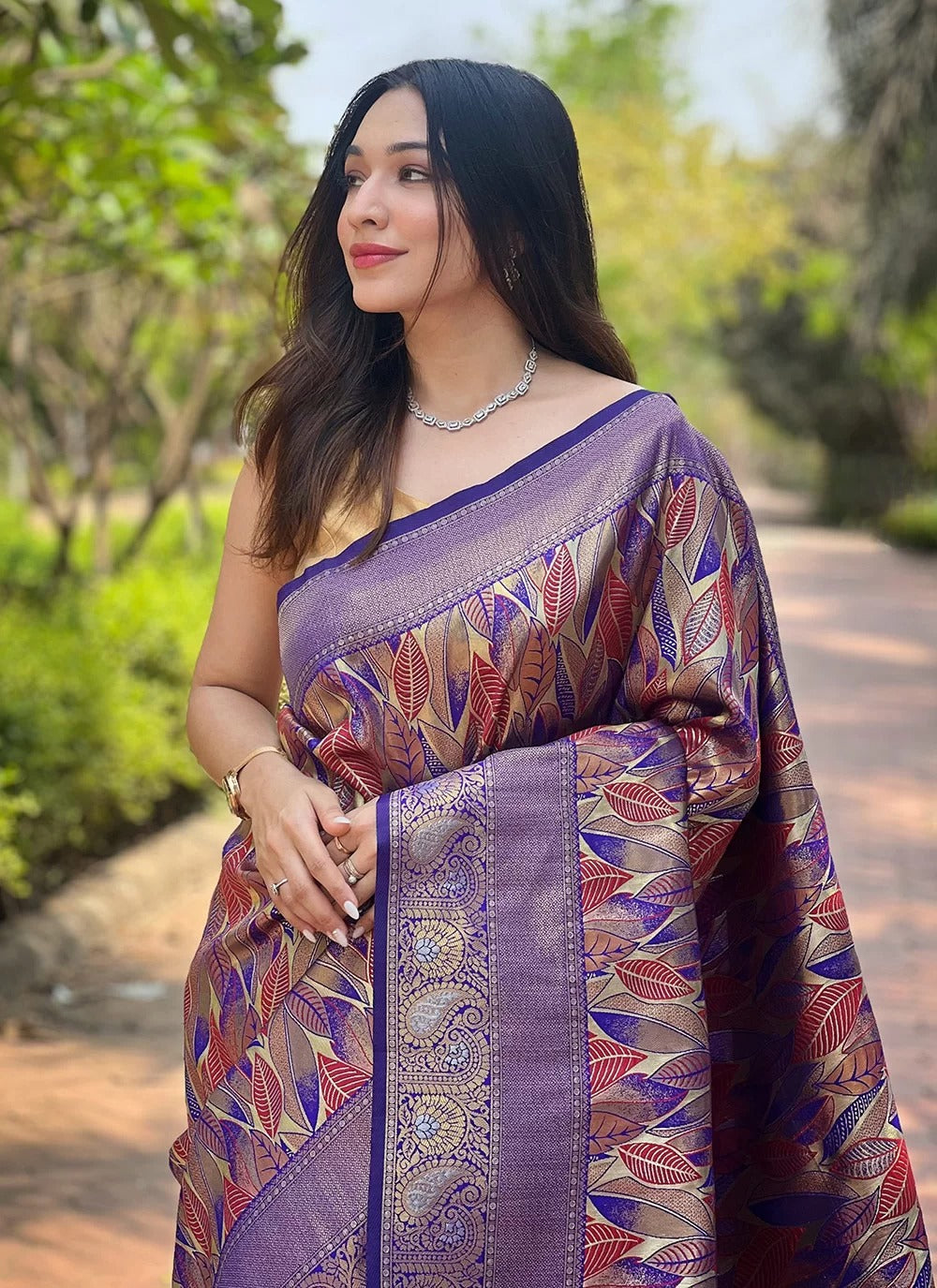 Pure Kanchipattu silk fabric