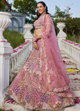 Pink Net Embroidered Lehenga Choli with Dupatta