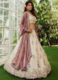 Stylish Purple Tissue Embroidered Lehenga Choli for Parties