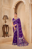 Royal Dark Blue Saree – Timeless Celebration Wear - Gunj Fashion