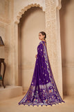 Royal Dark Blue Saree – Timeless Celebration Wear - Gunj Fashion