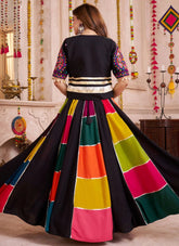 Designer viscose cotton jacket lehenga choli for Garba nights