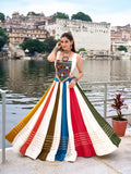 Multicolor gota patti lehenga set