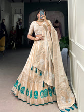 Handworked mirror lehenga choli in shimmer fabric