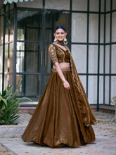 Brown Color Wedding Wear Fendi Lehenga Choli