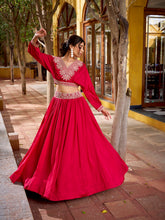 pink wedding lehenga choli set