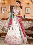 Royal Cream Wedding Guest Lehenga with Embroidered Blouse