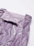 Delectable Lavender Net Lehenga Choli For Sangeet Function