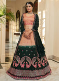Designer Thread sequins and Mirror Work Party Wear Indian Lehenga