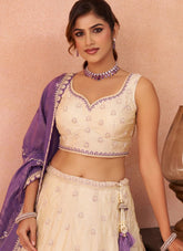 Designer Wedding Lehenga with Peacock Patch Work