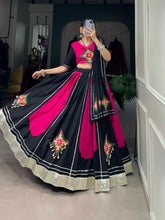 Elegant Pure Cotton Navratri Lehenga with Gamthi Patch and Gota Patti Work Set