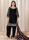Black Chanderi Silk Punjabi Suit with Glass Work – Party Wear Outfit | Gunj Fashion