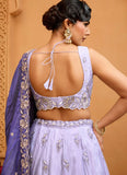 Ethereal Lavender Tissue Bridesmaid Lehenga