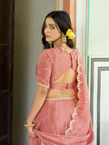 Ethnic Wear Embroidery Chinon Lehenga