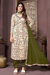 Exclusive Alia Cut Rayon Hand Work Readymade Suit With Pocket In Pant