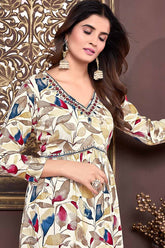 Export Quality Rayon Fabric hand Work Readymade Suit For Women