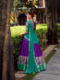 Astha silk lehenga choli with georgette dupatta