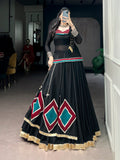 Navratri Speacial Black Color Marbel Chaniya Choli