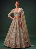 Golden Bridal Reception Lehenga | Luxury Bridal Lehenga