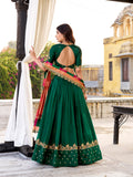 traditional green lehenga choli