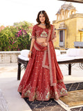 Salmon Color Chocolate Crush Chaniya Choli
