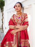 Green Color Plain With Paithani Lace Border Vichitra Silk Lehenga Choli
